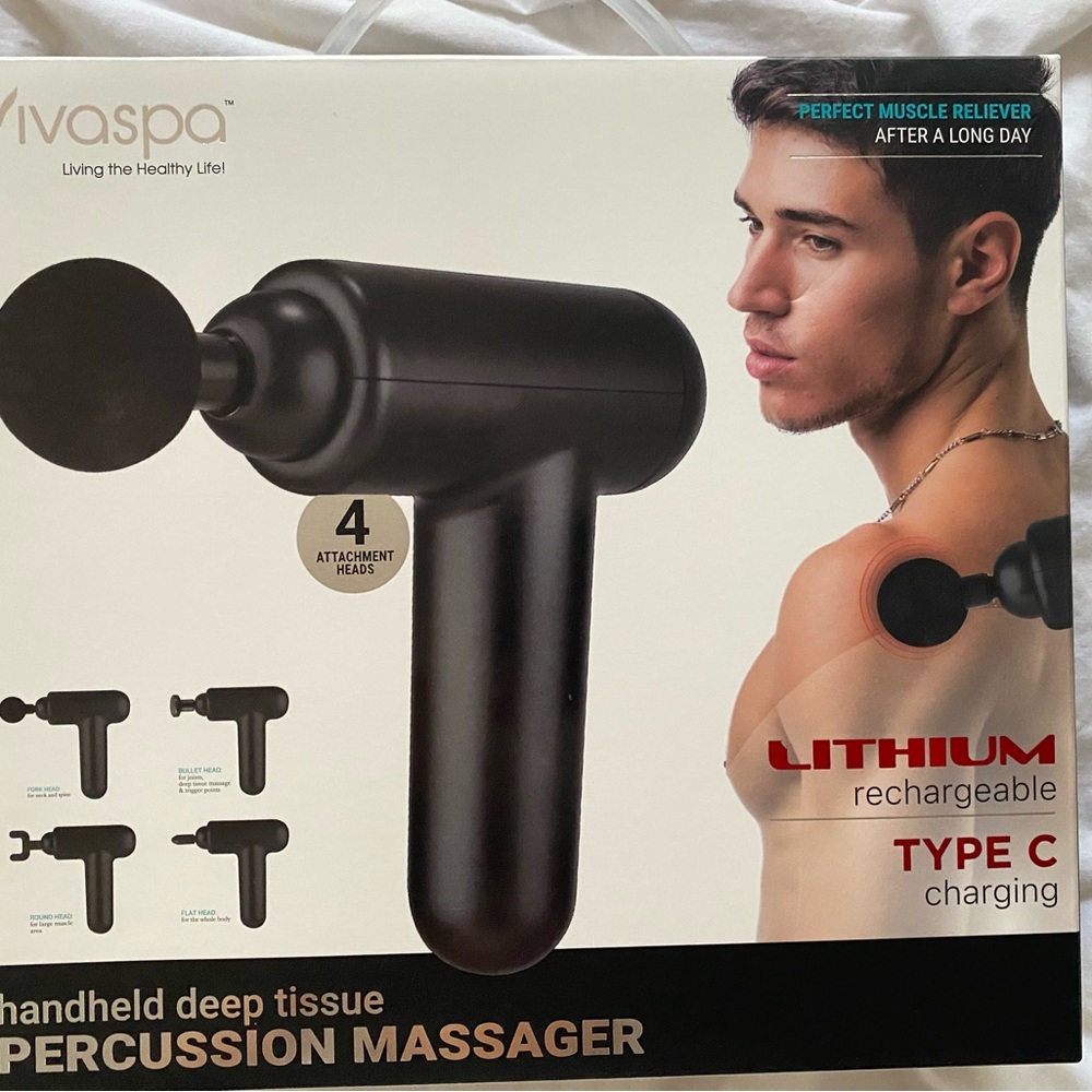🎉🎉HP🎉🎉NEW Vivaspa Handheld DeepTissue Percussion Massager muscle reliever